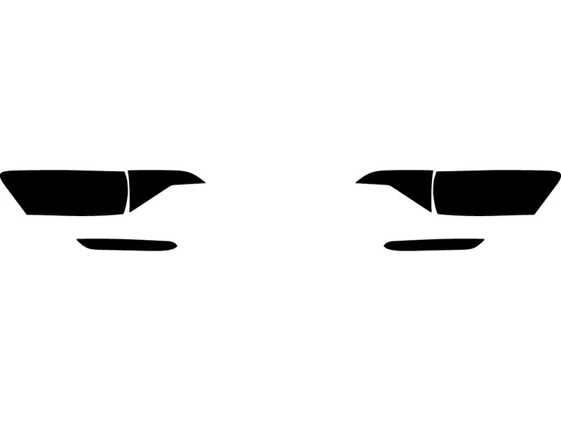 jetta (sedan) Precut Tail Light Tint Diagram