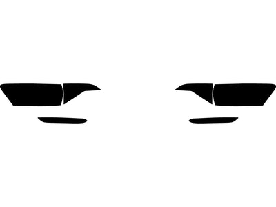 jetta (sedan) Precut Tail Light Tint Diagram