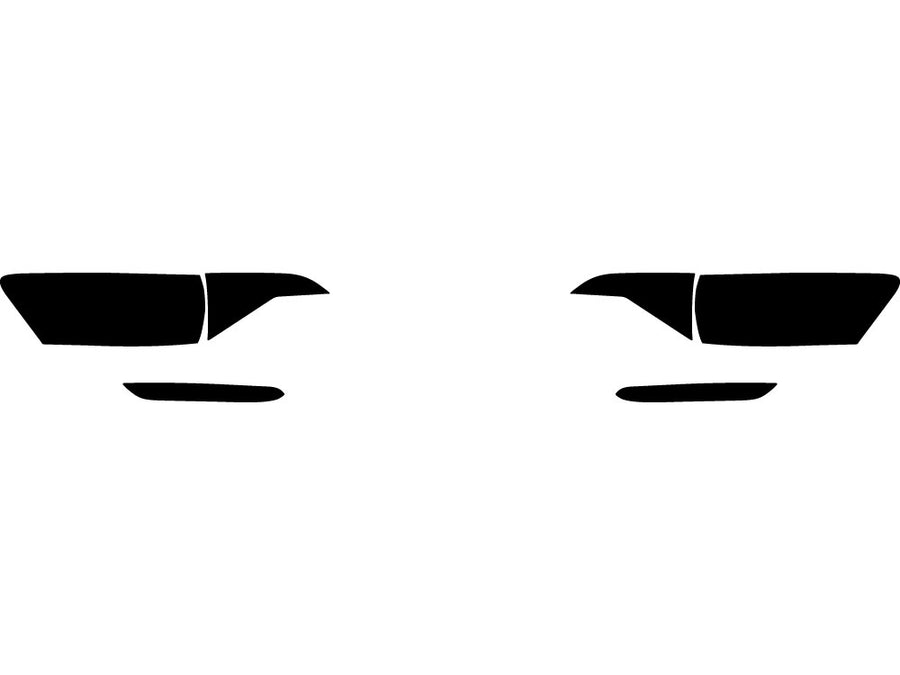jetta (sedan) Precut Tail Light Tint Diagram