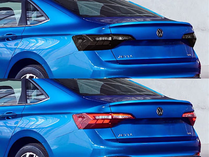 jetta (sedan) Before and After Smoked Taillights
