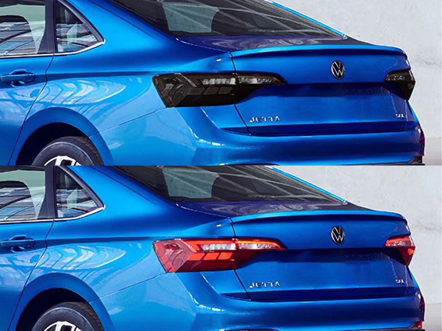 jetta (sedan) Before and After Smoked Taillights