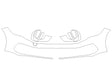 jetta Avery Dennison Clear Bra Bumper Precut PPF Diagram
