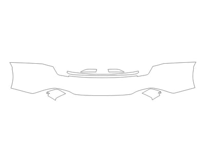 jetta 3M Clear Bra Door Cup Precut PPF Diagram
