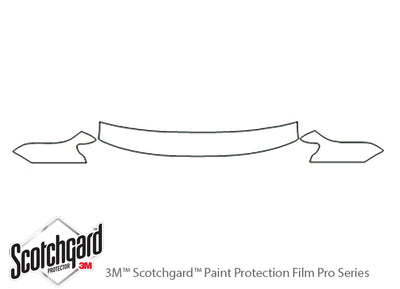 passat 3M Clear Bra Hood Precut PPF Diagram