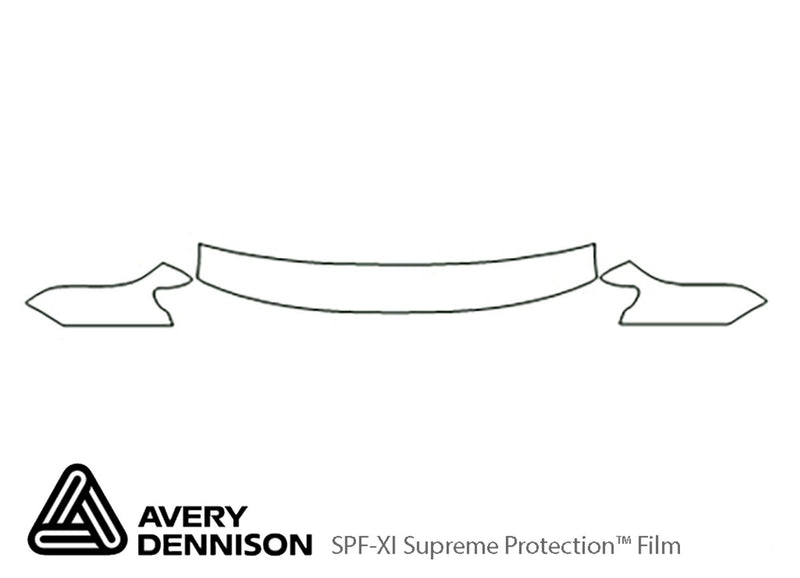 passat Avery Dennison Clear Bra Hood Precut PPF Diagram