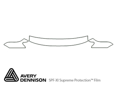 passat Avery Dennison Clear Bra Hood Precut PPF Diagram