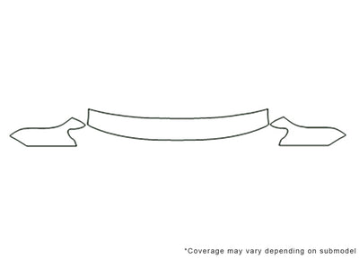 passat Avery Dennison Clear Bra Hood Precut PPF Diagram