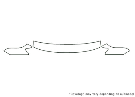 passat 3M Clear Bra Hood Precut PPF Diagram