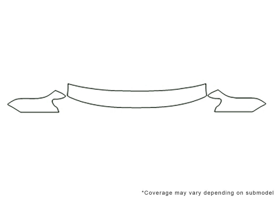 passat 3M Clear Bra Hood Precut PPF Diagram