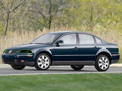 volkswagen passat 1998-2000 Headlight Tint Location