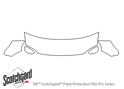 passat 3M Clear Bra Hood Precut PPF Diagram