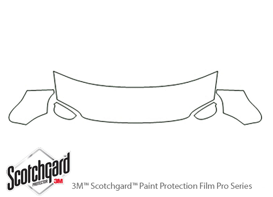 passat 3M Clear Bra Hood Precut PPF Diagram