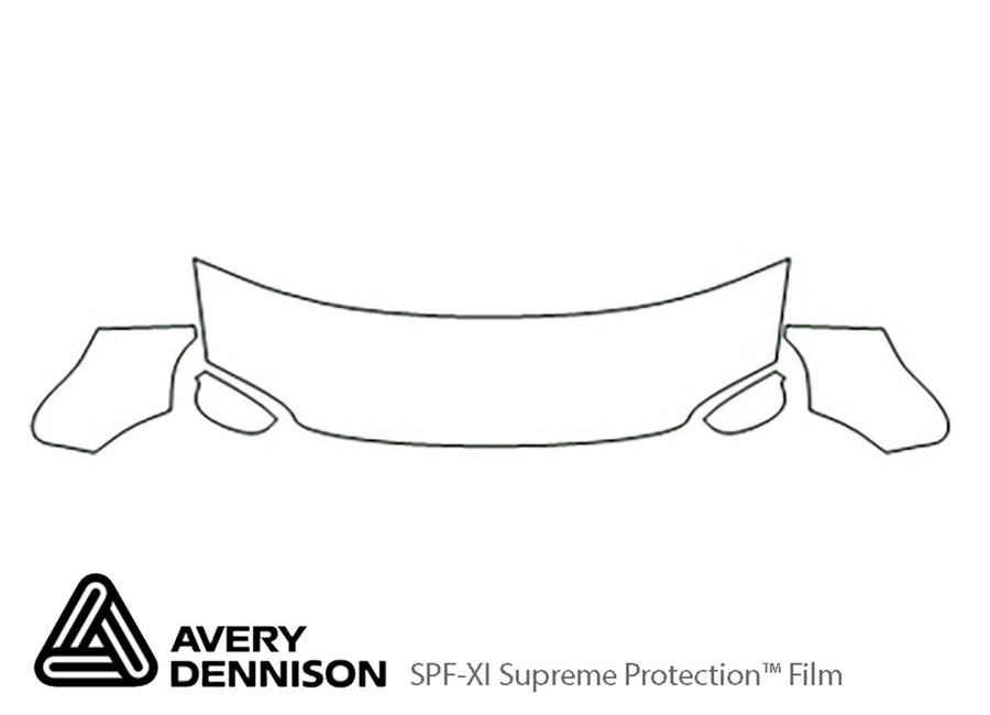 passat Avery Dennison Clear Bra Hood Precut PPF Diagram