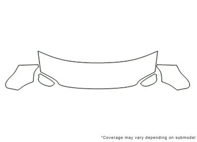 passat 3M Clear Bra Hood Precut PPF Diagram