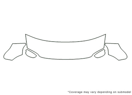 passat 3M Clear Bra Hood Precut PPF Diagram
