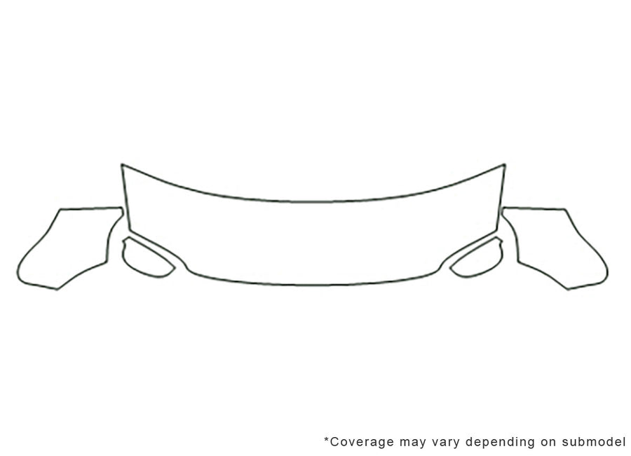 passat 3M Clear Bra Hood Precut PPF Diagram
