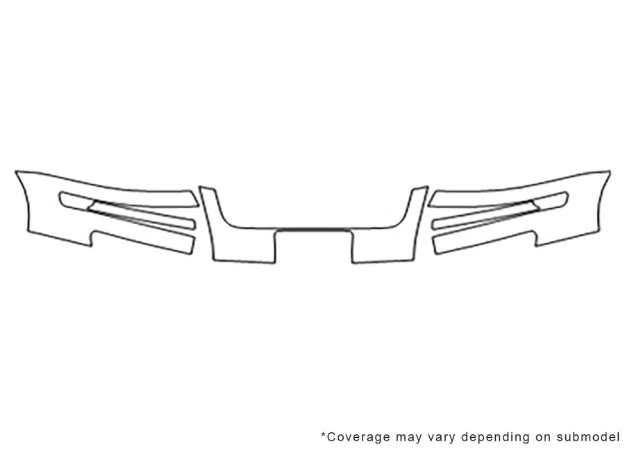 passat 3M Clear Bra Bumper Precut PPF Diagram