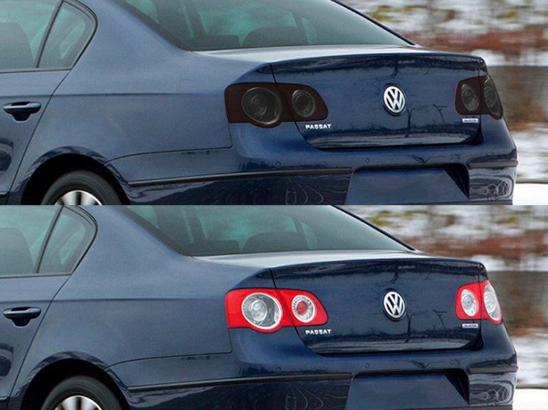 passat Before and After Smoked Taillights