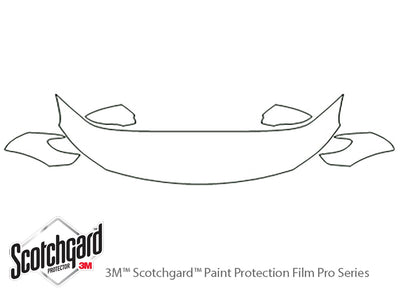 passat 3M Clear Bra Hood Precut PPF Diagram