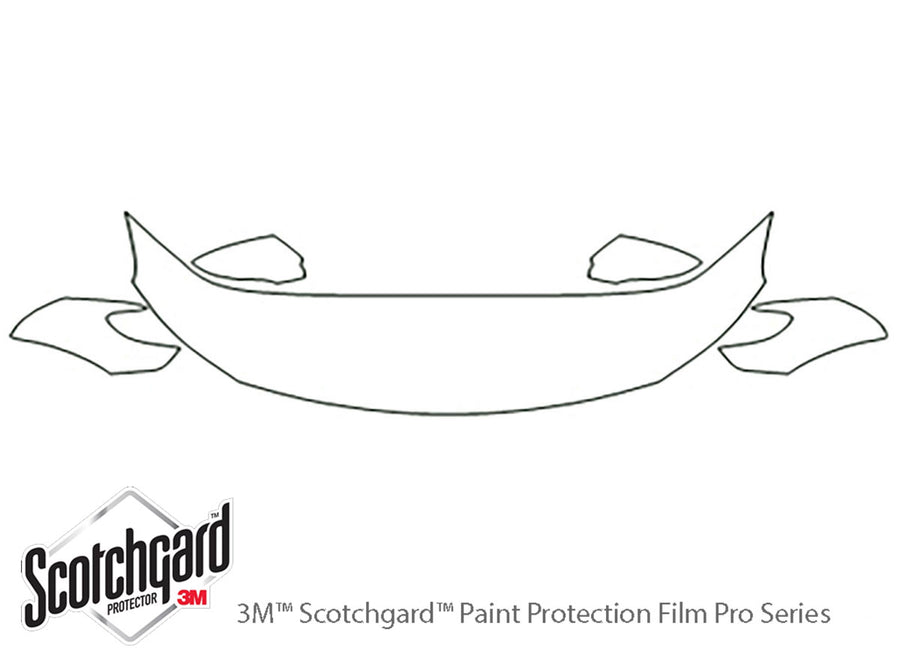 passat 3M Clear Bra Hood Precut PPF Diagram
