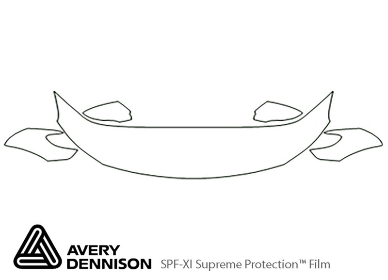 passat Avery Dennison Clear Bra Hood Precut PPF Diagram