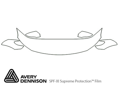 passat Avery Dennison Clear Bra Hood Precut PPF Diagram
