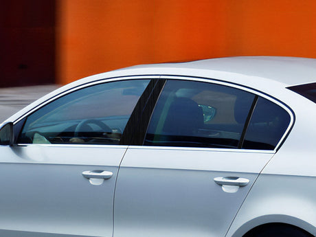 volkswagen passat 2006-2010 (sedan) Brushed Aluminum Black Pillar Cover Diagram