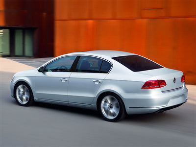volkswagen passat 2006-2010 (sedan) Brushed Aluminum Black Pillar Trim