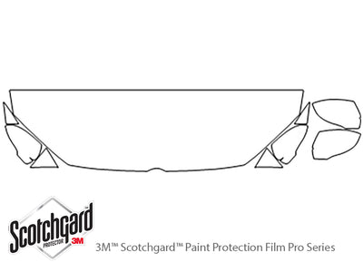 passat 3M Clear Bra Hood Precut PPF Diagram