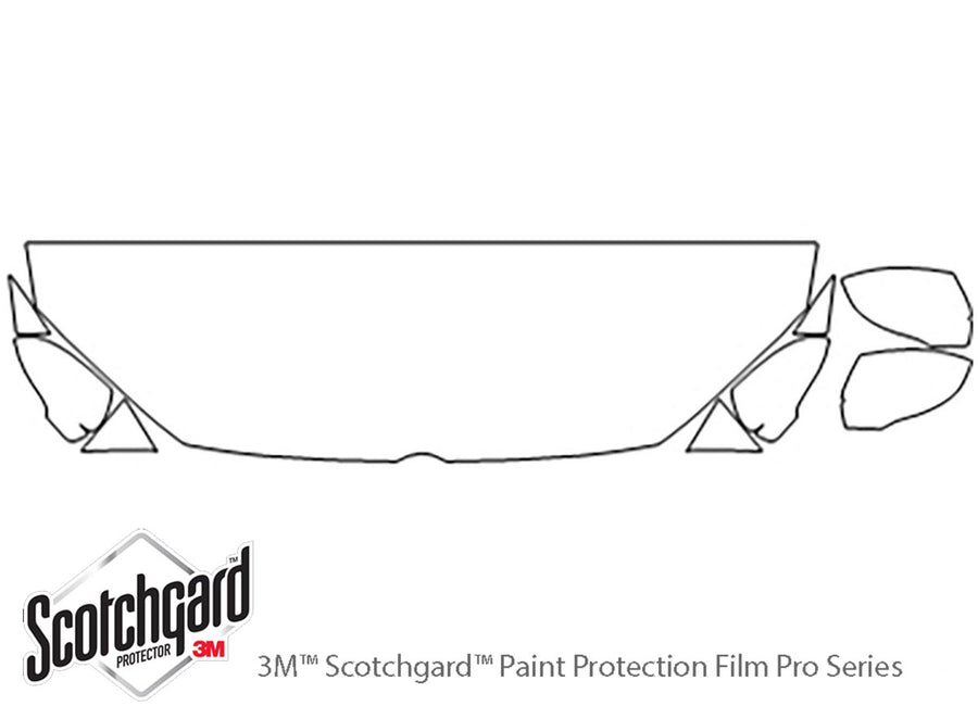 passat 3M Clear Bra Hood Precut PPF Diagram