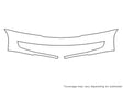 passat 3M Clear Bra Bumper Precut PPF Diagram
