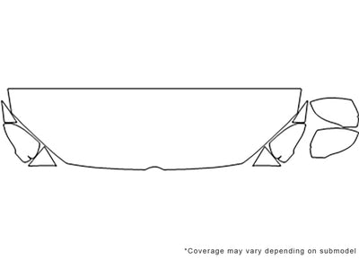 passat 3M Clear Bra Hood Precut PPF Diagram