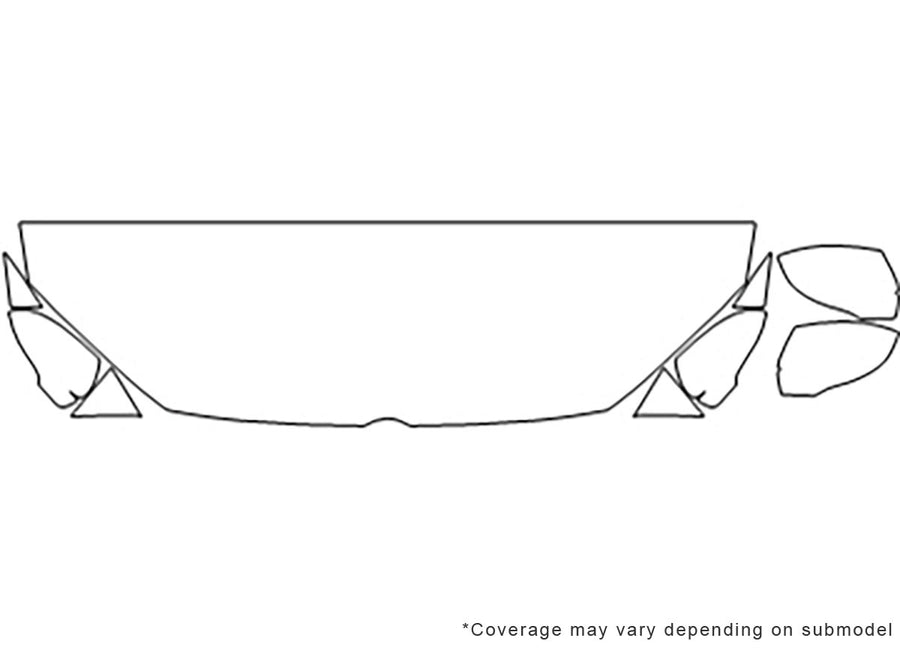 passat 3M Clear Bra Hood Precut PPF Diagram