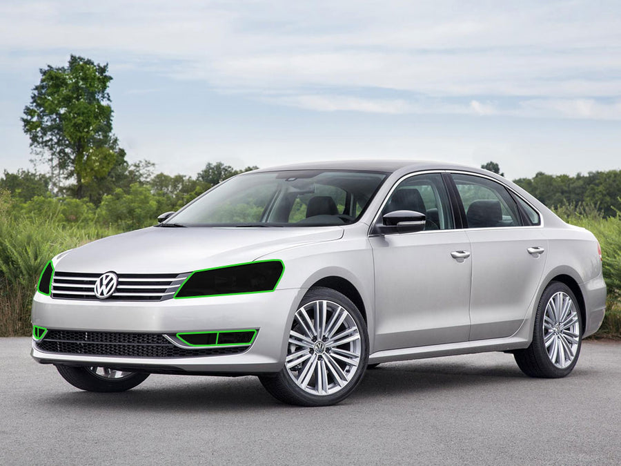volkswagen passat 2012-2015 Headlight Tint Location