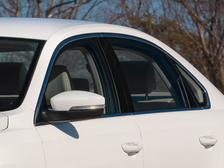 volkswagen passat 2012-2019 (sedan) Brushed Aluminum Black Pillar Cover Diagram