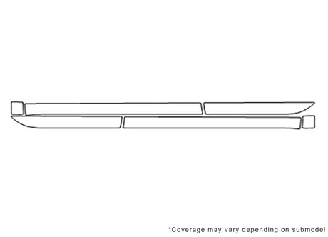 passat 3M Clear Bra Door Cup Precut PPF Diagram