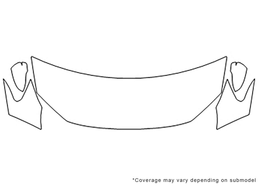 passat Avery Dennison Clear Bra Hood Precut PPF Diagram