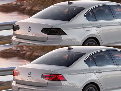 passat Before and After Smoked Taillights