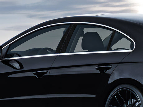 volkswagen cc 2009-2017 Brushed Aluminum Black Pillar Cover Diagram