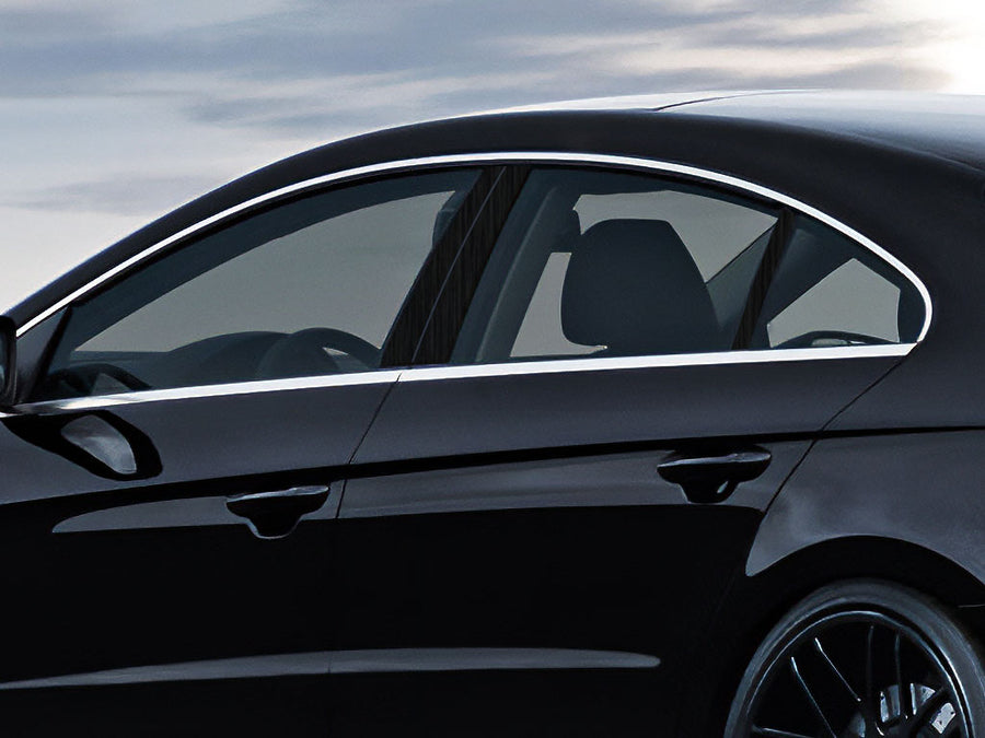 volkswagen cc 2009-2017 Brushed Aluminum Black Pillar Cover Diagram