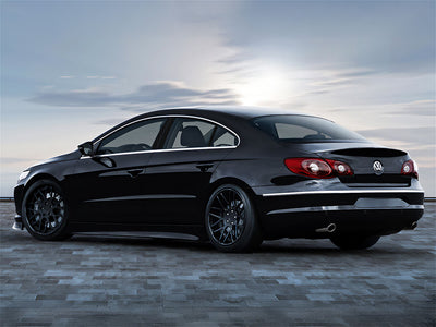 volkswagen cc 2009-2017 Brushed Aluminum Black Pillar Trim