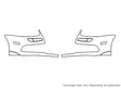 r32 3M Clear Bra Bumper Precut PPF Diagram