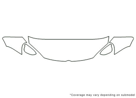 r32 Avery Dennison Clear Bra Hood Precut PPF Diagram