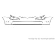 rabbit 3M Clear Bra Bumper Precut PPF Diagram