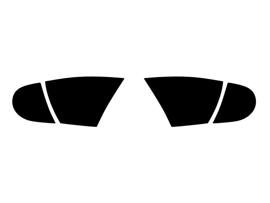 rabbit Precut Tail Light Tint Diagram
