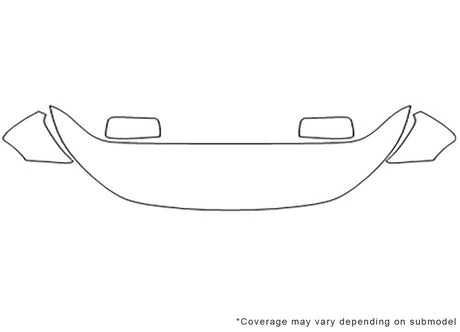 routan 3M Clear Bra Hood Precut PPF Diagram