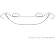 routan Avery Dennison Clear Bra Hood Precut PPF Diagram