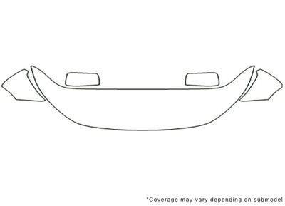 routan Avery Dennison Clear Bra Hood Precut PPF Diagram