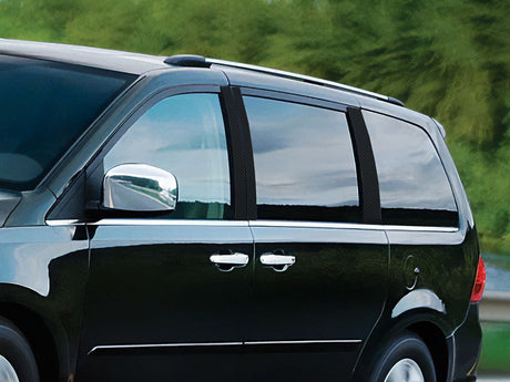 volkswagen routan 2009-2014 Carbon Fiber Pillar Cover Diagram