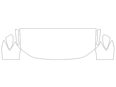taos 3M Clear Bra Hood Precut PPF Diagram